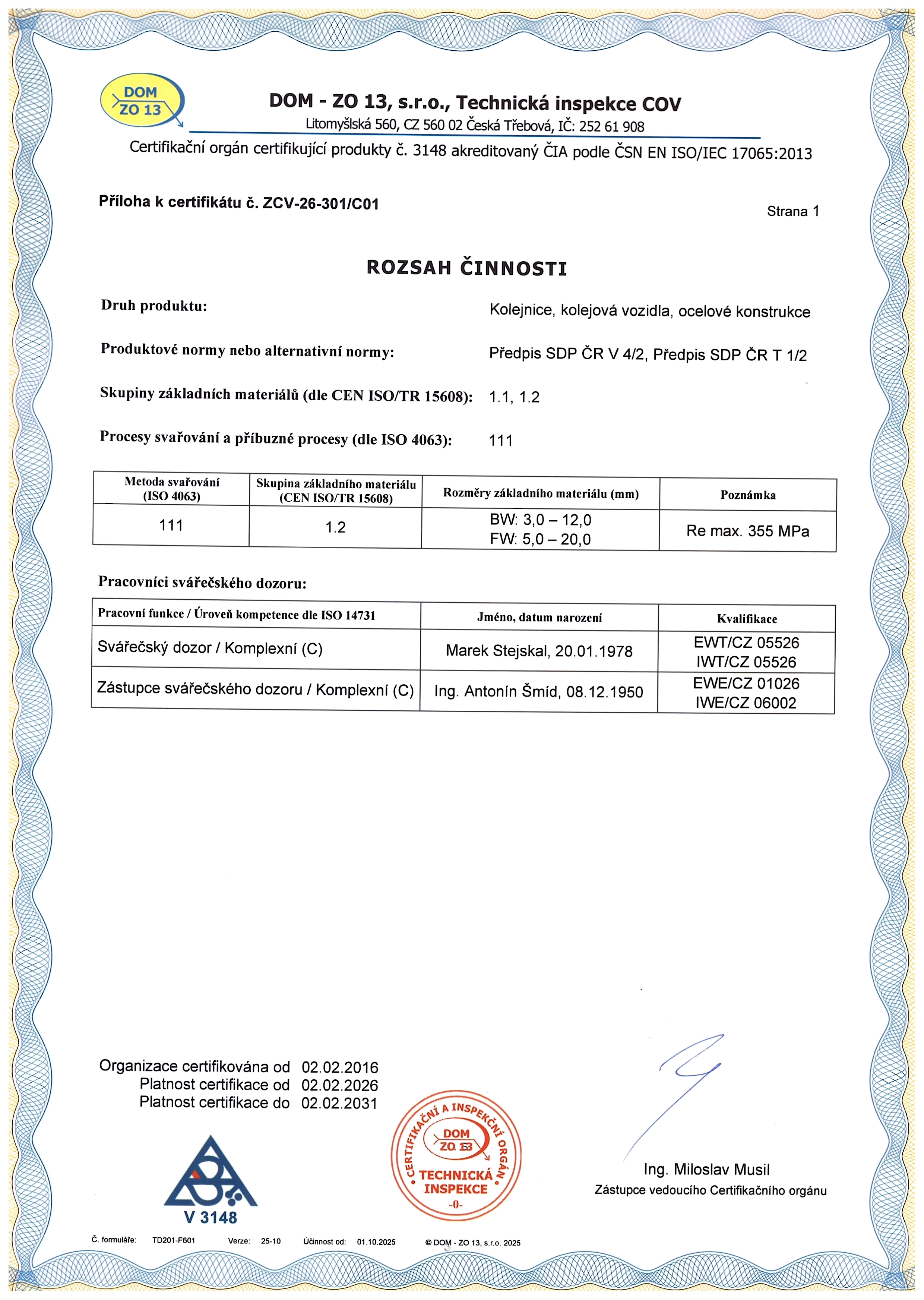 ČSN EN ISO 3834-2 2022 CZ2