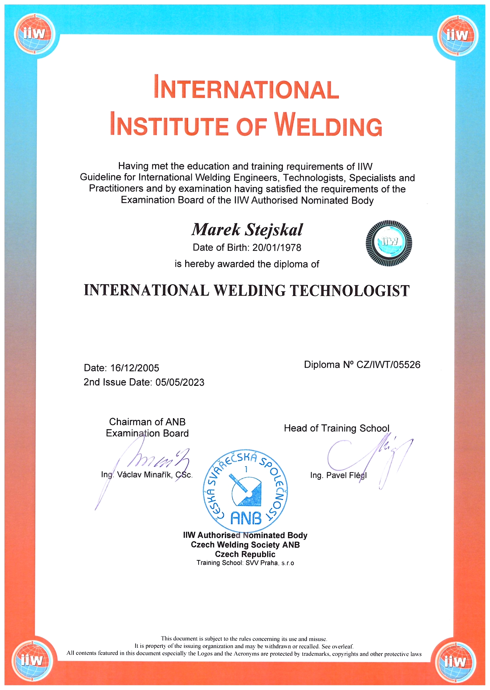 IWT - změna příjmení